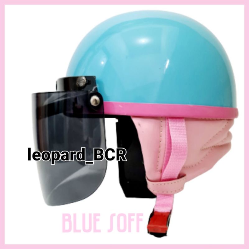 helm chip bogo pastel dengan +2 varian kaca