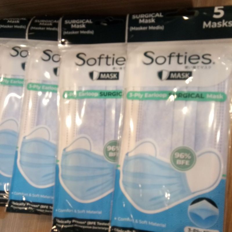 Softies 3ply Surgical Mask 5s