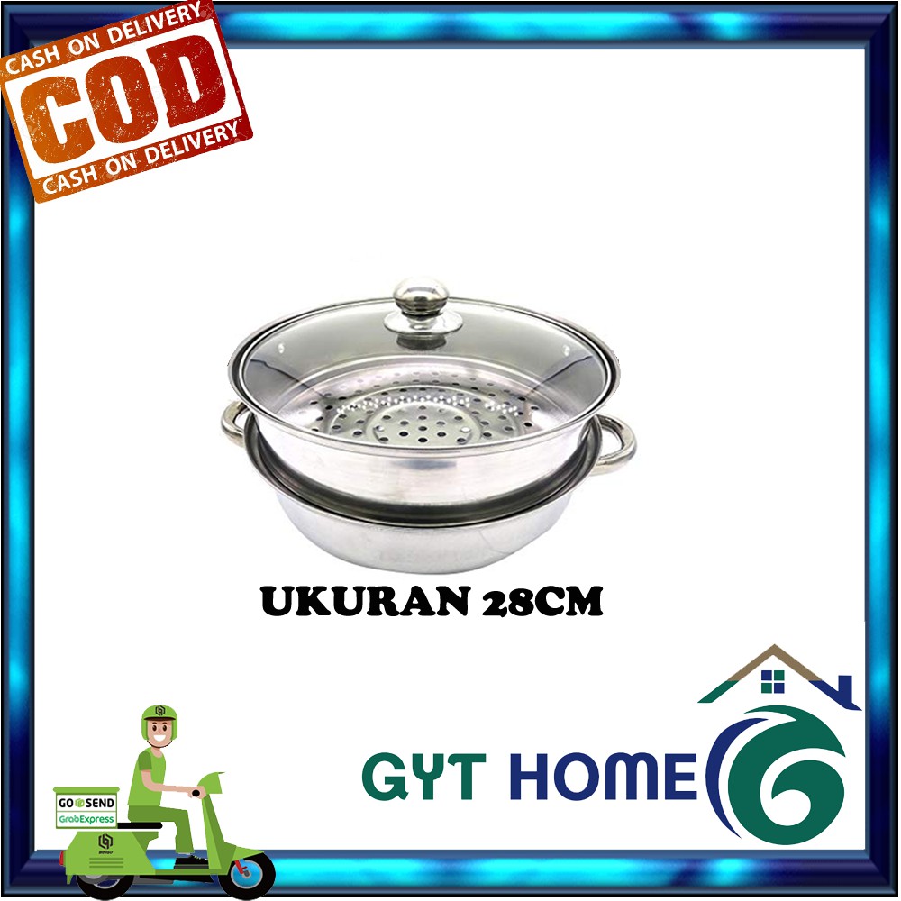 GYT HOME Panci tempat wadah alat Steamer steam makanan makan Stainless