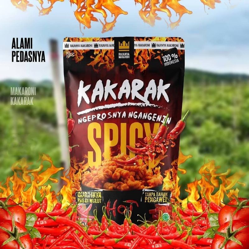 

PROMO Kakarak - Makaroni Variant Rasa PEDAS / SPICY 100gr recomended best seller (Gudang A)