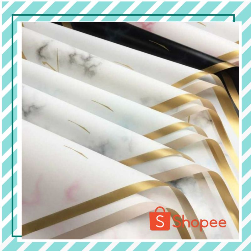 

KERTAS BUNGA ECERAN MARBLES LIS GOLD