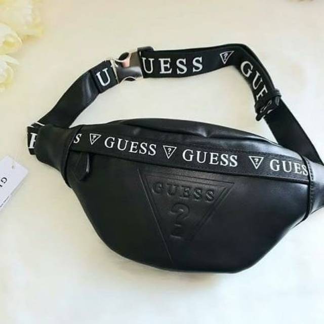 guess bum bag black