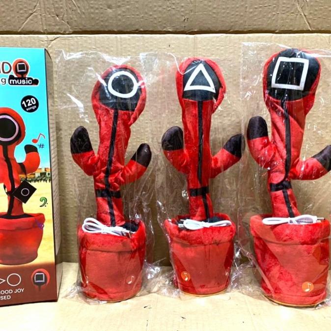 Ready Mainan Dancing Kaktus Aksesoris Mainan Kaktus Joget Murah - Squid Game