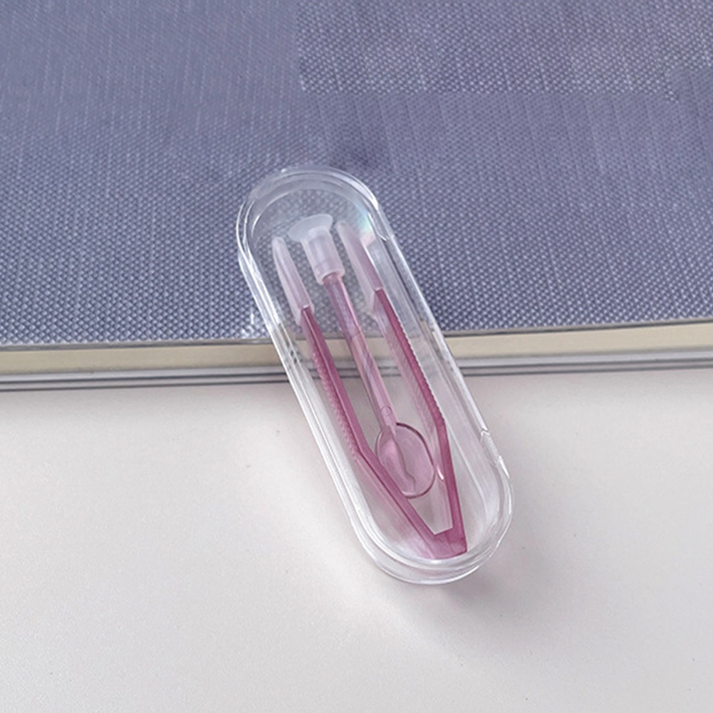 Set Pinset + Case + Klip + Stick Suction Cup Alat Bantu Pasang / Lepas Softlens / Lensa Kontak