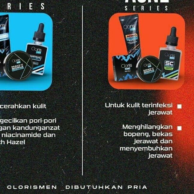 ♕ CLORISMEN Skincare Pria Sabun Muka Pria Charcoal Cloris Men Soap Sabun Wajah Pria Penghilang Jeraw
