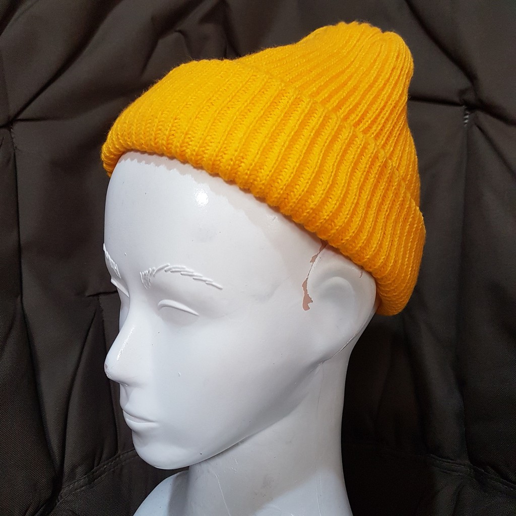 Kupluk short beanie Kaos polos all size dewasa pendek Bea-Short