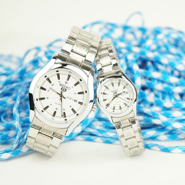 Jam tangan water resist couple Seiko Terbatas