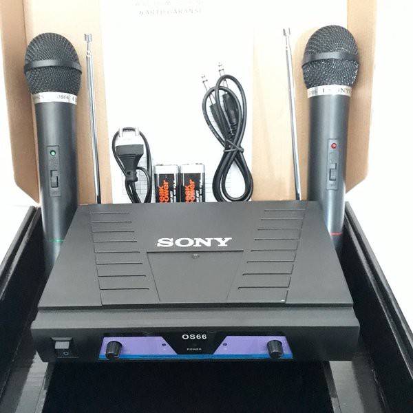 Mic SONY OS/sn 66  Wireless Double Mik / microphone tanpa kabel