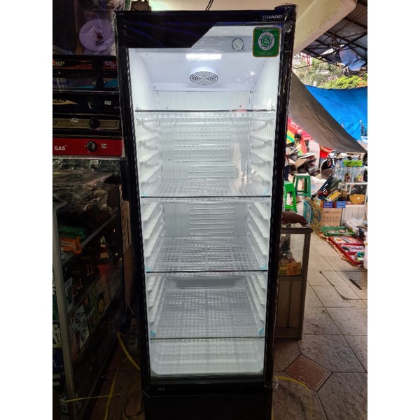 KULKAS SHOWCASE PENDINGIN SHARP 4 RAK SCH 250 FS