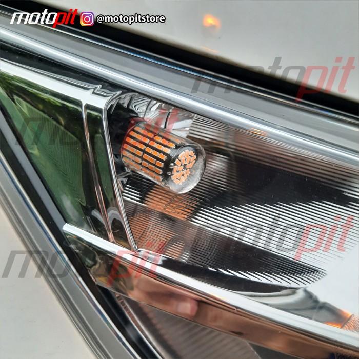 LED Sein Sen T20 WY21W Colok Kuning Canbus Anti Error Kedip Normal
