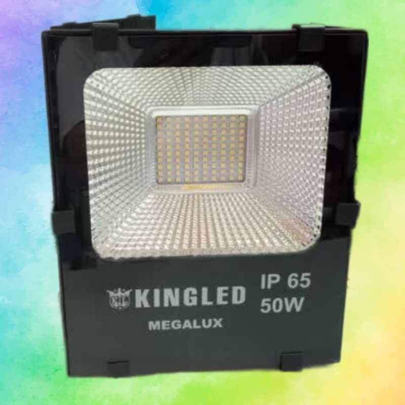 KINGLED Megalux Lampu Sorot LED  50 Watt Warm White & White FloodLight LED