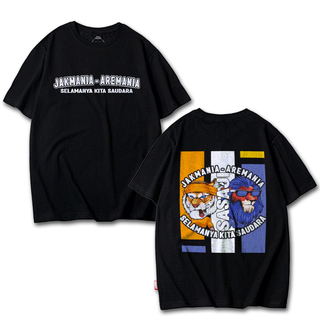 Kaos Jakmania Aremania Persija Arema FC Baju Distro Pria Katun Tebal