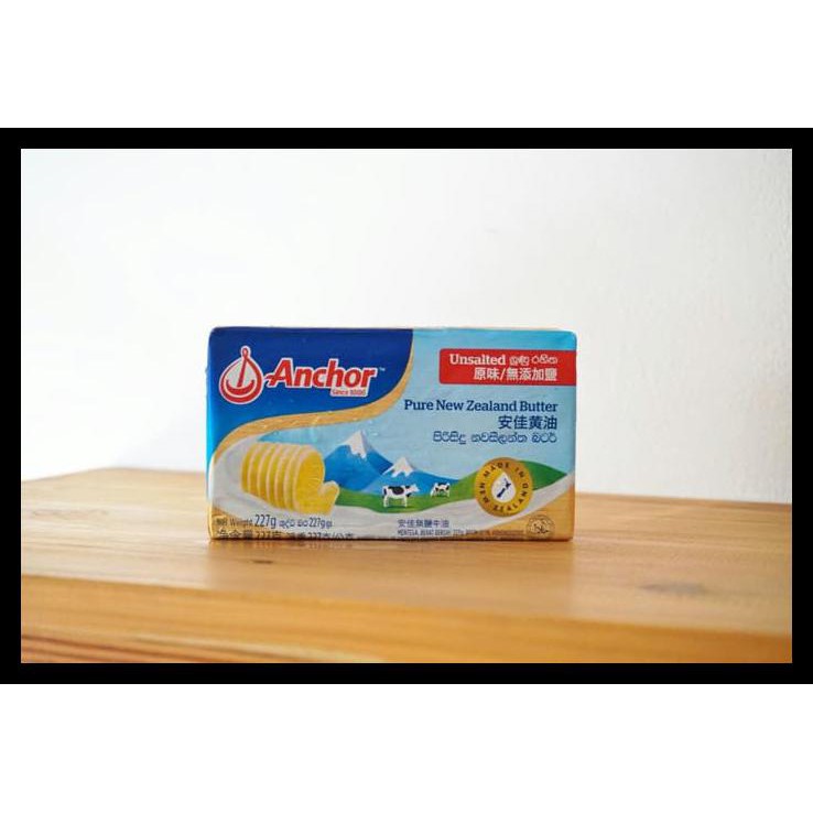

HOT SALE Anchor Unsalted Butter 227g (Khusus Gojek) terjamin