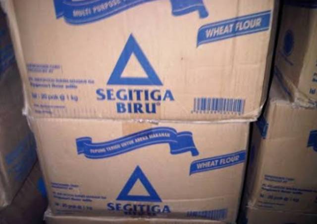 TERIGU SEGITIGA  KEMASAN  1KG,SEDUS 12 BKS.