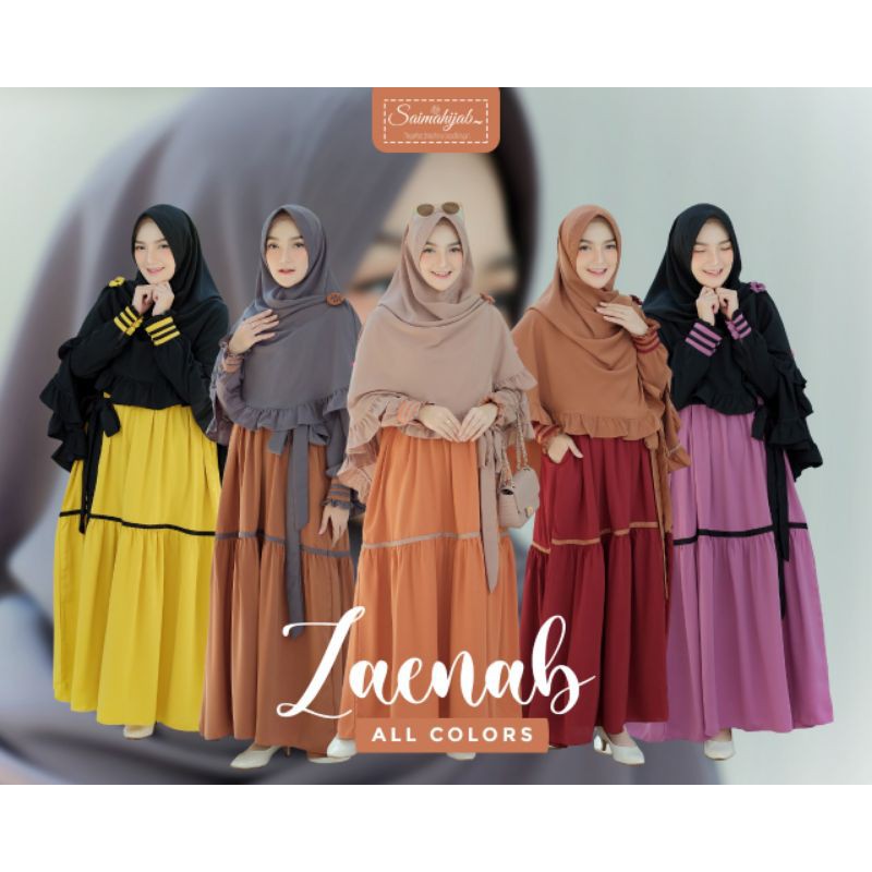 Ready Stok Zaenab dress by Saima_hijab Official