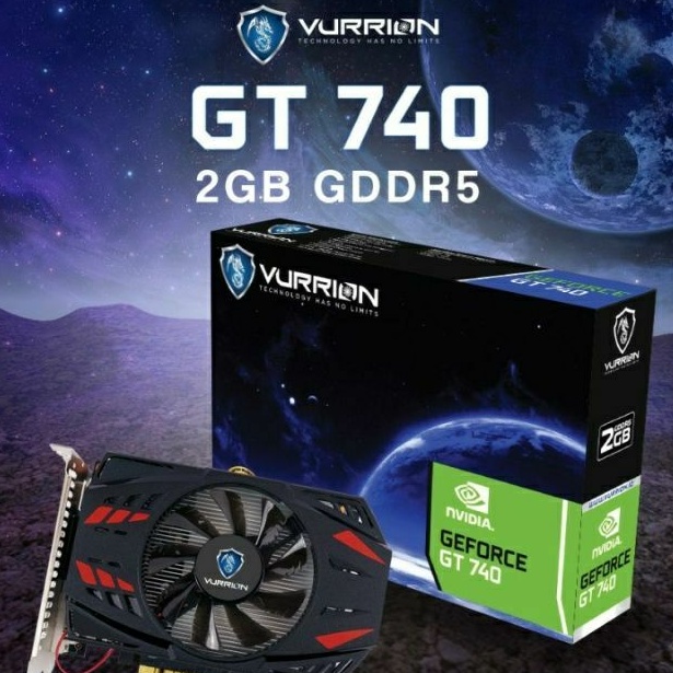 VGA VURRION NVIDIA GT740 / GT740 2GB DDR5 128bit REAL CAPACITY