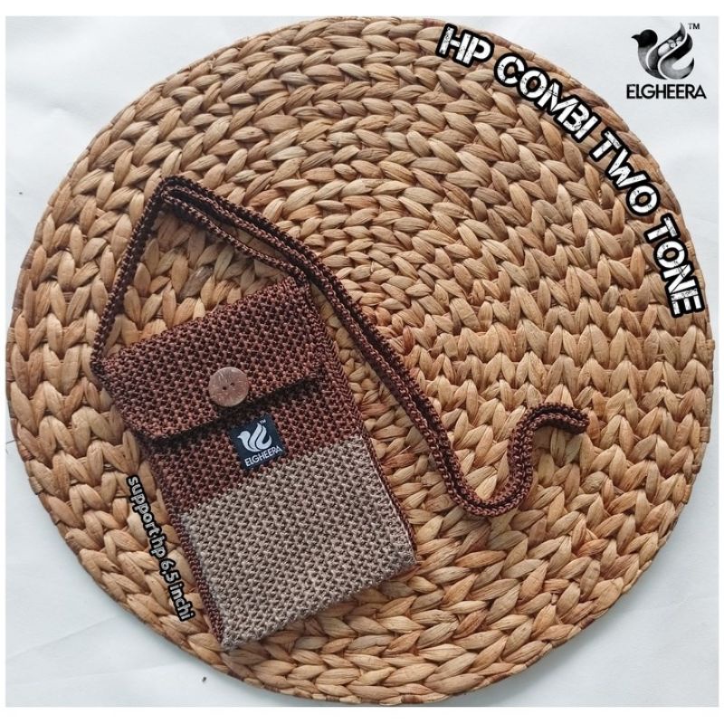 BY ELGHEERA Tas HP Rajut Two Color