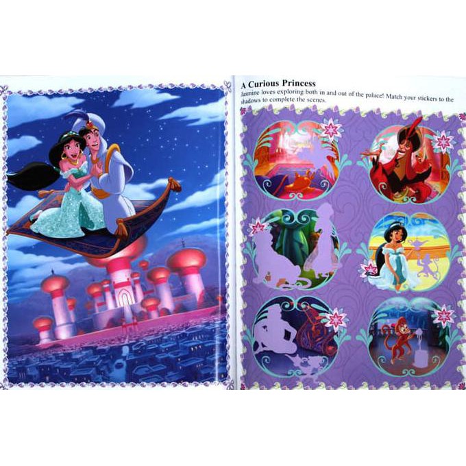 Sticker Book Treasury Disney Princess (Cover Purple)