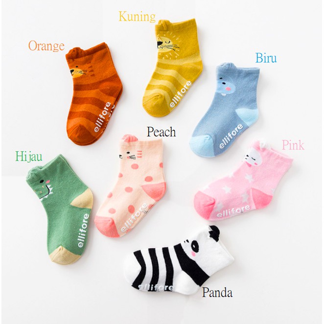 Kaos Kaki Bayi Motif Animal / Kaos Kaki Anak Motif Lucu Imut