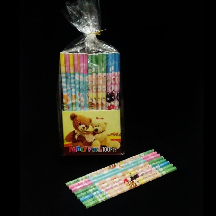 

Produk Unggulan Pensil Kayu 2B Fancy Isi 100 Pcs Terbatas