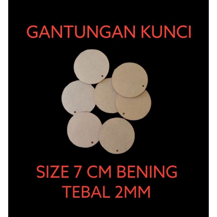 MURAH GANTUNGAN KUNCI BULAT 7CM