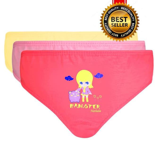 Jual celana dalam anak perempuan / cd anak perempuan 3pcs - 2-3 tahun The best