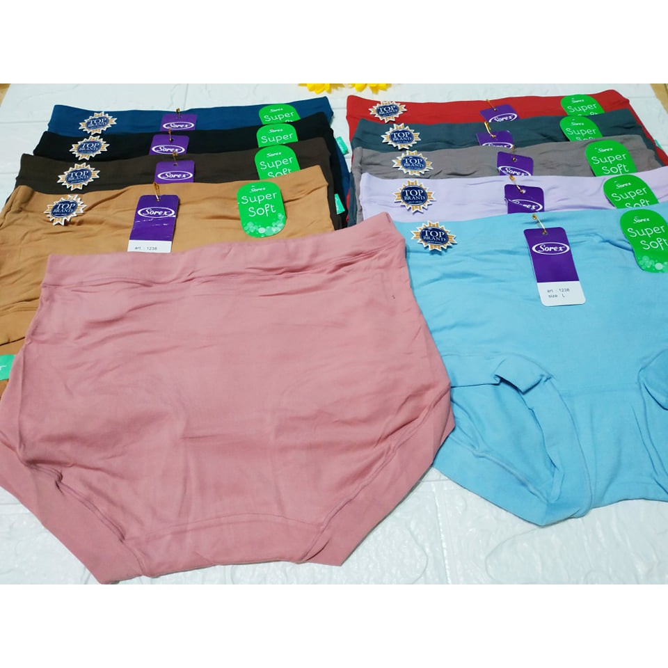 CD Sorex 1238 SuperSoft Size M-XXL Semi Boxer Celana Dalam Wanita Kualitas Bagus