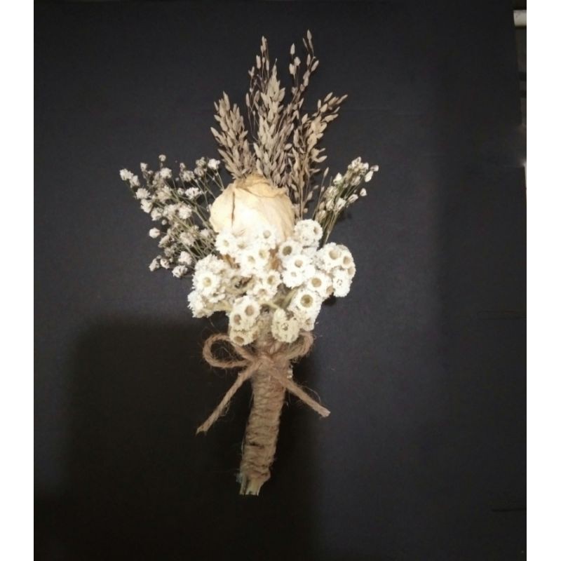 Boutonniere rustic / corsage / rustic / bunga kering / driedflower /korsase