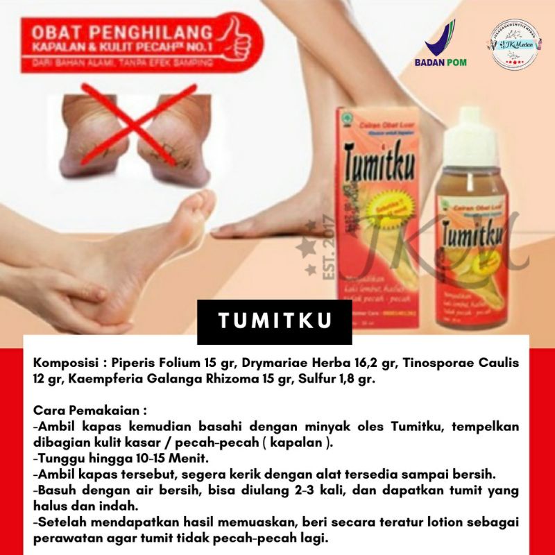 TUMITKU Obat Herbal Kaki Pecah BPOM Original Asli