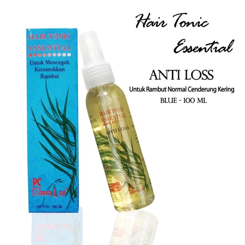 Hair tonic essential ampuh untuk rambut rontok biru blue