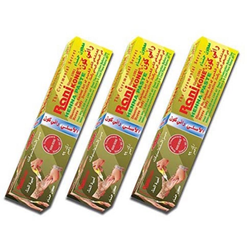 (30gr) HENNA KUKU HALAL HENNA KUKU RANI Henna Rani Kone 82 Nail Decoration Paste Reddish (Green Pack)