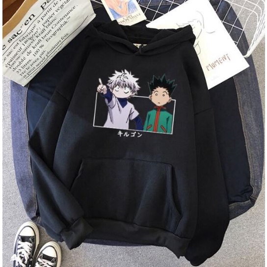 Sweater HUNTER x HUNTER Oblong / Hoodie KILLUA &amp; GON COLOR Jumper