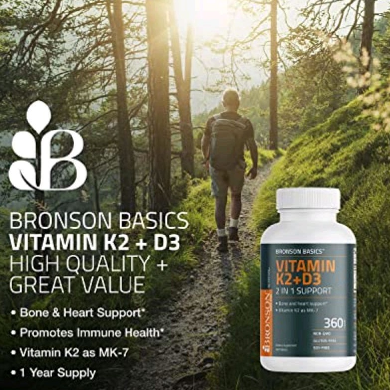 Bronson Vitamin K2 + D3 5000 IU (360)