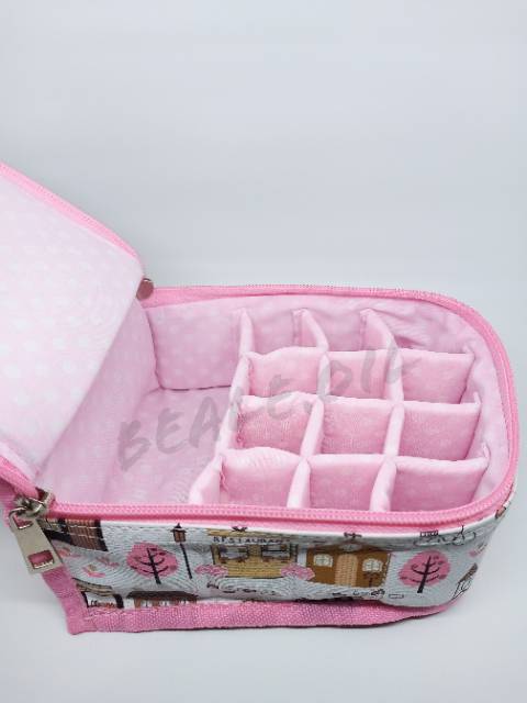 Pink House - Tas Diffuser Waterproof , Pouch Oil isi 6 , Pouch Oil isi 12 Diffuser Bag dottera oil