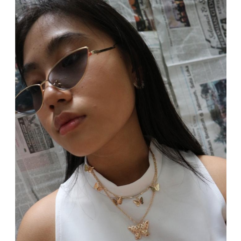 Kalung Flying Butterfly 3 Layer Necklace