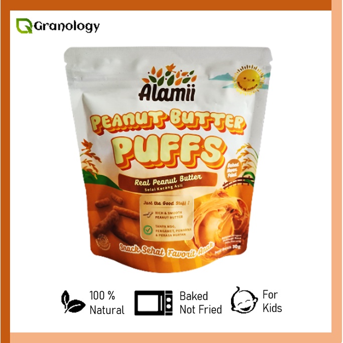 Alamii Snack Bayi Sehat No MSG 25 gram - Peanut Butter