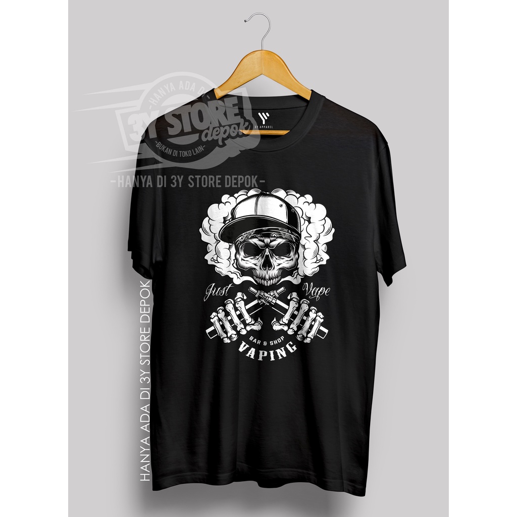 KAOS SANTAI VAPE / VAPING BAHAN PREMIUM DISTRO COTTON COMBED 30S PRIA WANITA - 3Y STORE