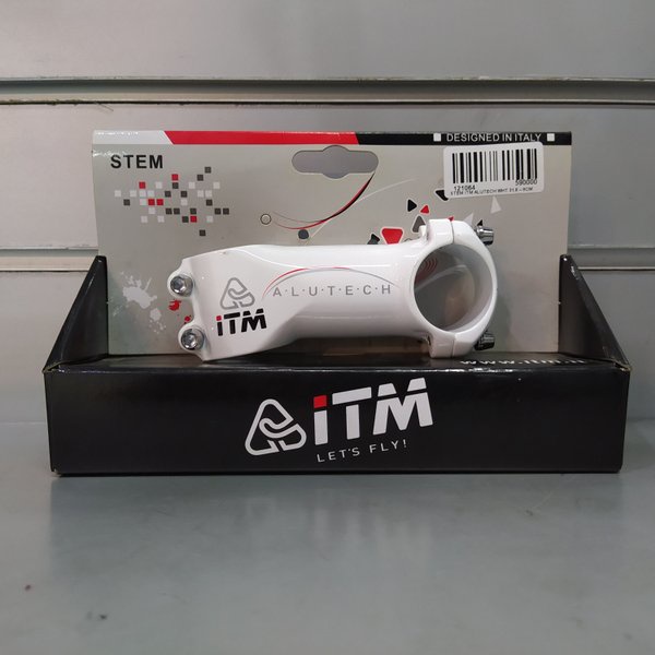 Stem Sepeda ITM Alutech Alloy 10cm 31.8 Original White Red