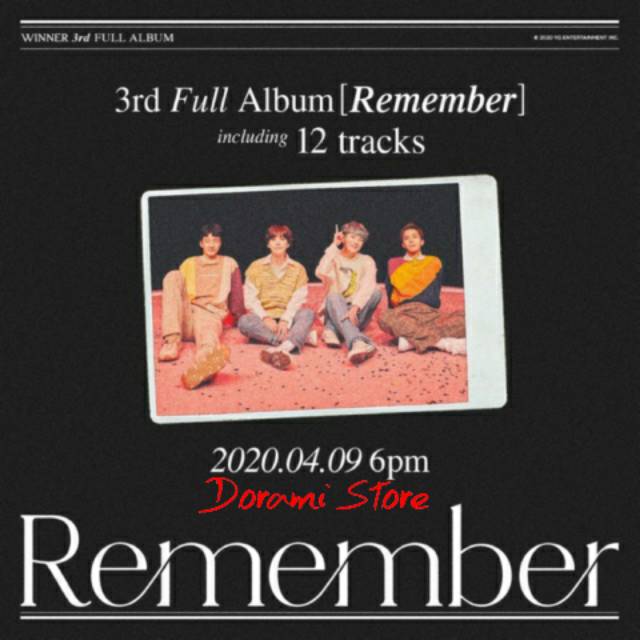 READY 1st Press Poster Winner Remember 3rd Full Album Official Murah KPop Bonus Sale Diskon Limited