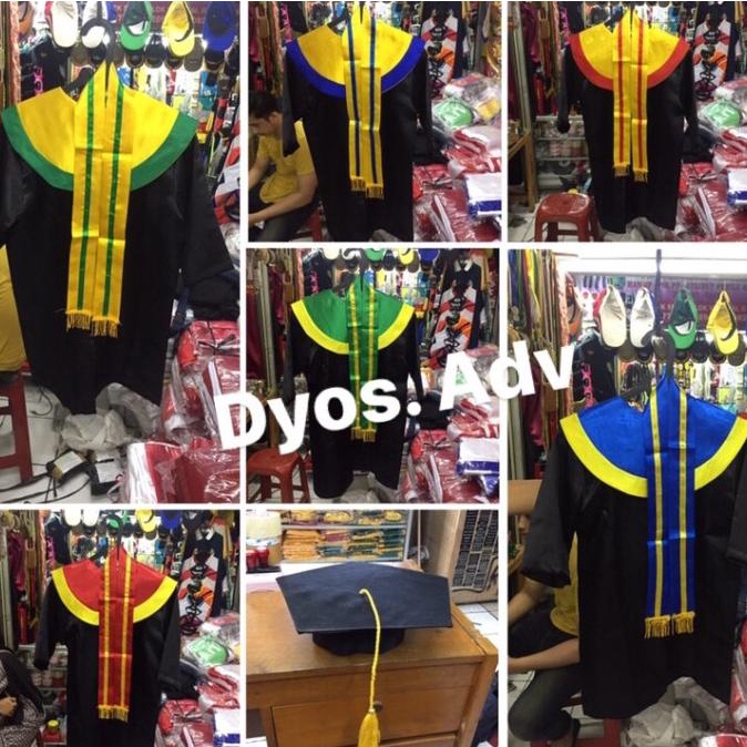 Toga wisuda SD toga sd baju toga untuk anak-anak SD bahan satin