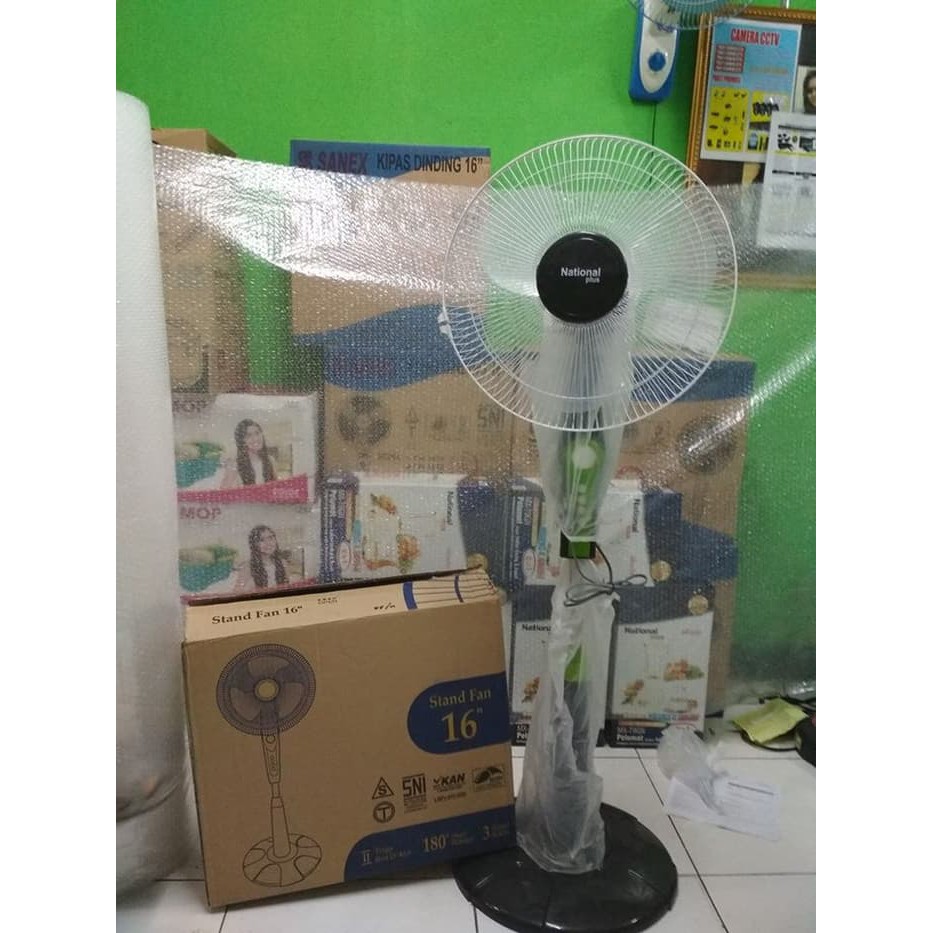 Standfan /kipas angin berdiri National plus 16 inci angin sepoi sepoi