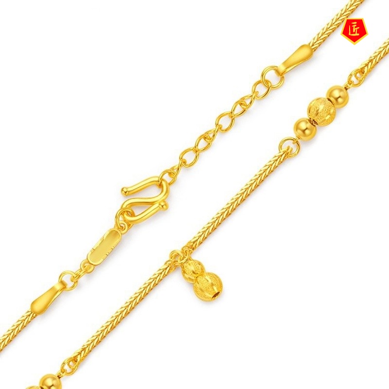 [Ready Stock]Fashion Elegant Gourd Gold Bracelet