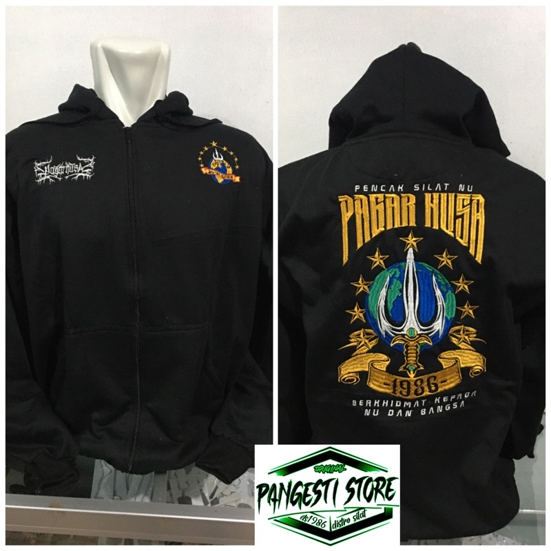 JAKET PAGAR NUSA BORDIR/TRISULA KUNING