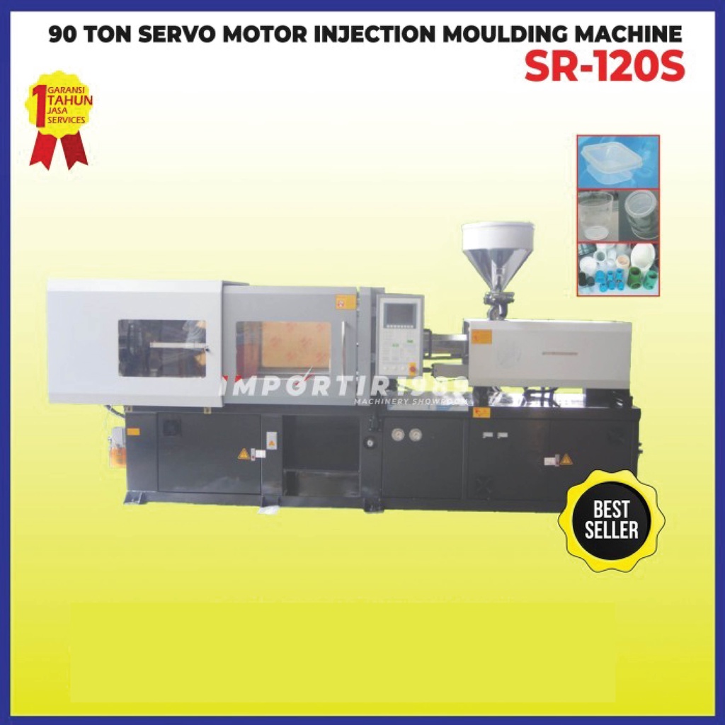 Mesin Plastic Injection Moulding Cetak Kemasan Plastik 120 Ton AKS - SR120S