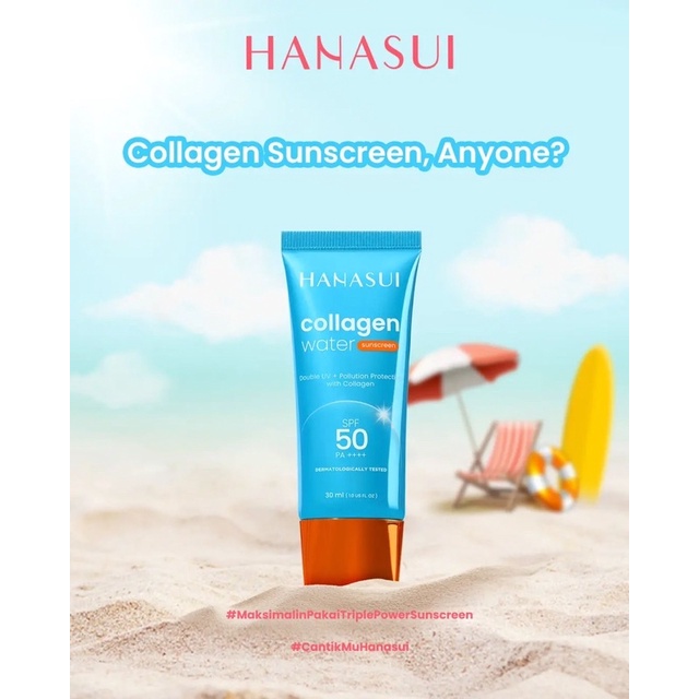 HANASUI Collagen Water Sunscreen SPF50 PA+++ Tabir Surya