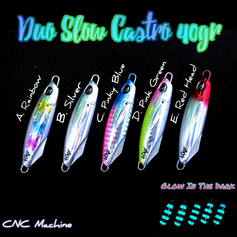 Metal Jig Duo Slow Castro 40Gr Glow In The Dark