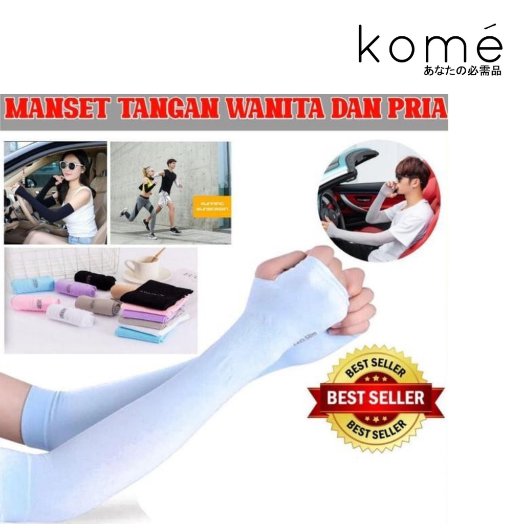 MANSET TANGAN LET'S SLIM HANDSOCK ARM SLEEVE ANTI UV / MANSET TANGAN OLAH RAGA MURAH