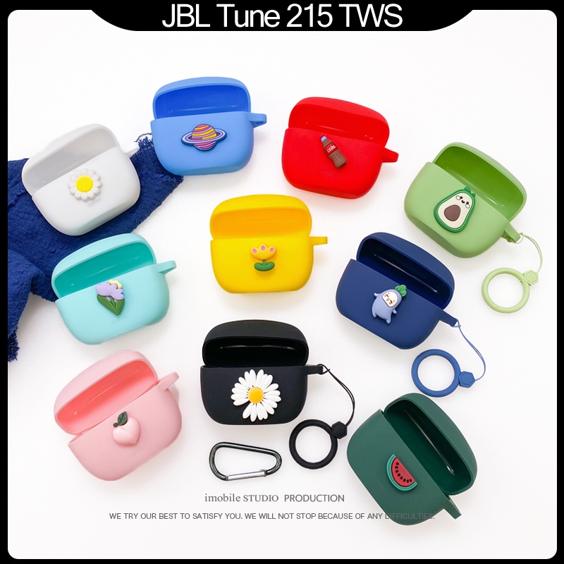 Soft case Pelindung headset wireless Bluetooth Motif Kartun Untuk JBL T215TWS Tune215