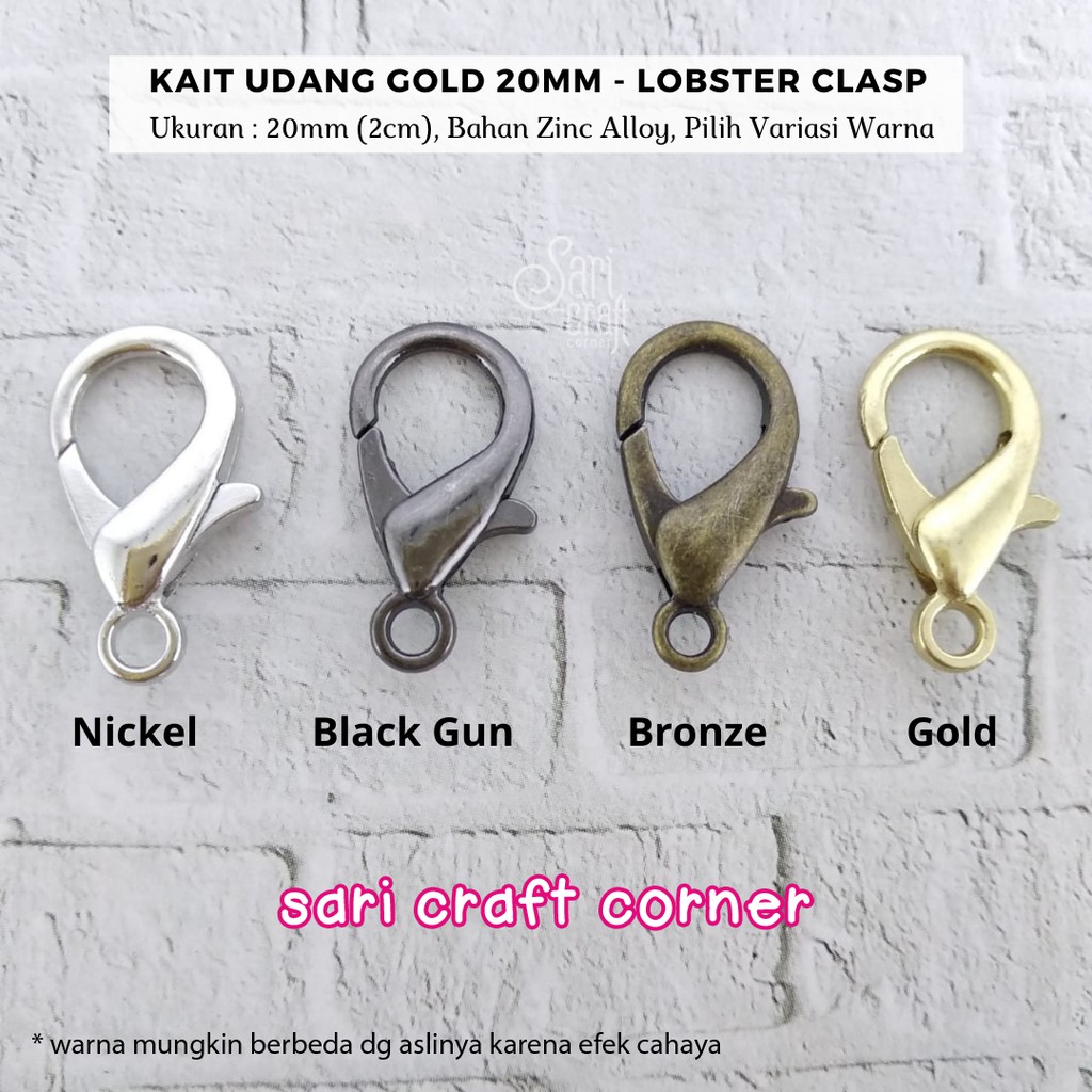 Kokot Kait Udang 20mm 2cm Lobster Clasp