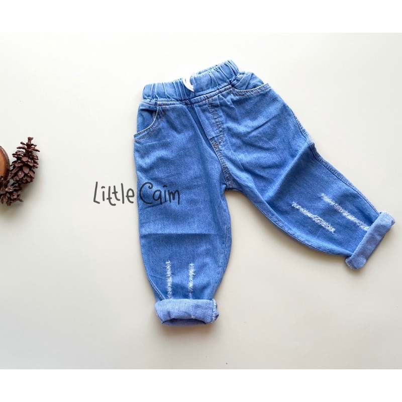 LITTLECAIM - RIPPED JEANS  | ripped jeans anak unisex | celana jeans anak